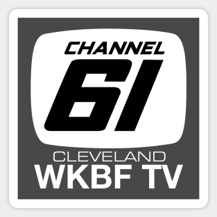 Channel 61 WKBF Cleveland Retro TV Magnet